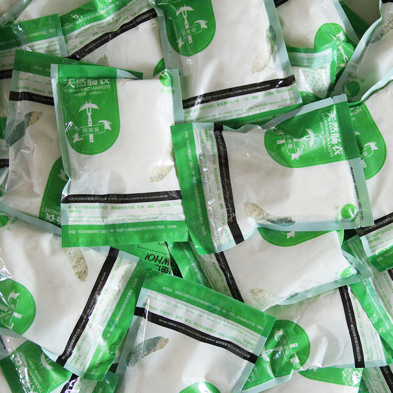 Diyiming Manufacturer Wholesale Natural Salted Small Package Pig Casings Stuffed with Sichuan Sausage Air-Dried Sausage Grilled Sausage Skin