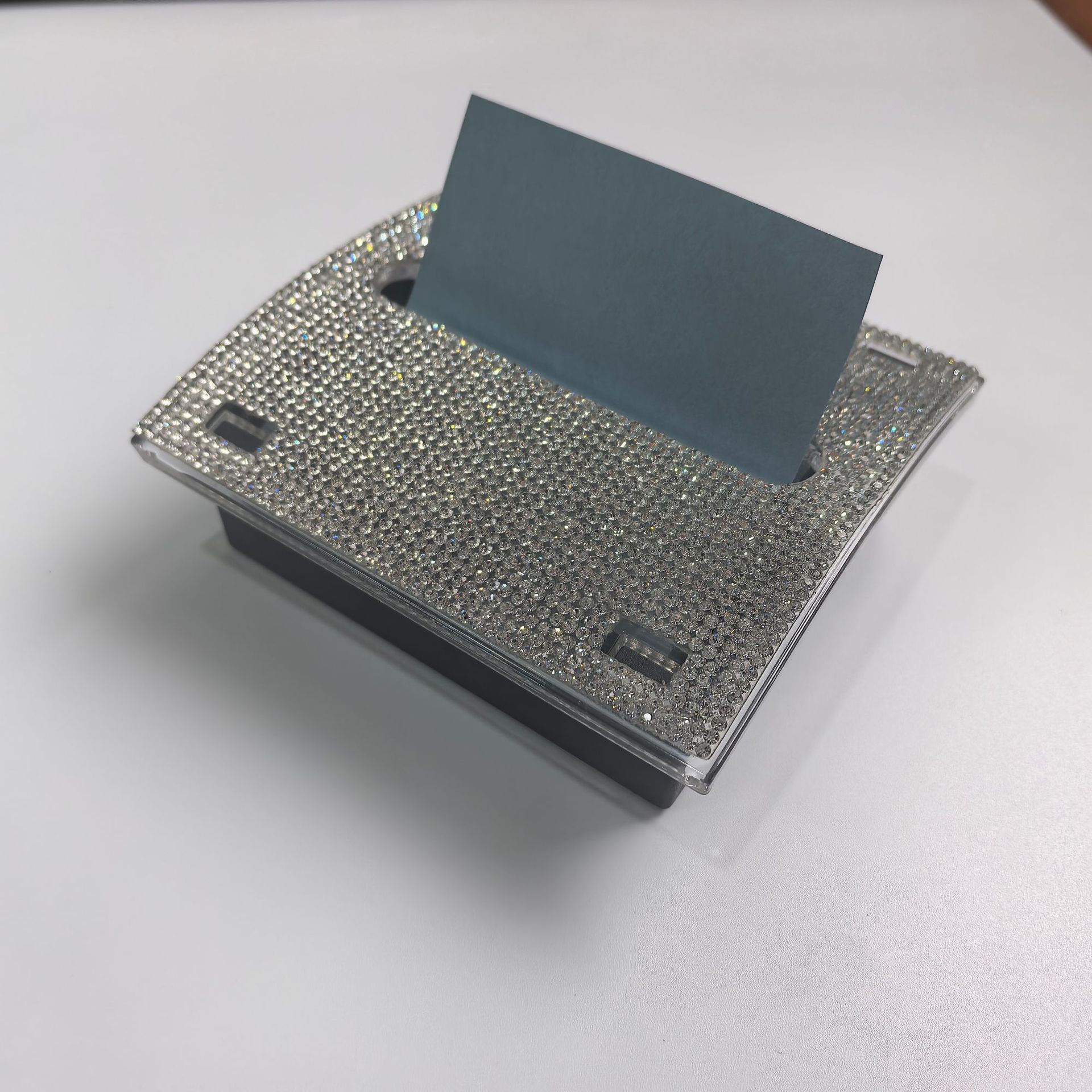 Держатель для стикеров с бриллиантами пластиковый многоразовый блок для стикеров коробка для салфеток