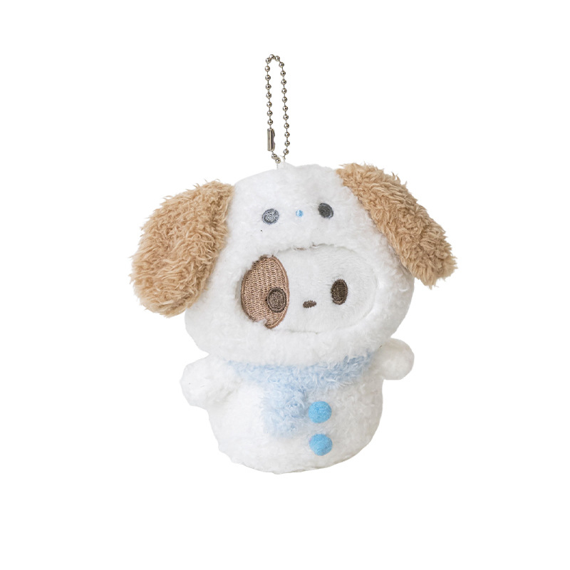 RosyPosy Soft Snowman Plush Hanging Cute Doll Small Pendant Birthday Gift Bag Hanging Ornaments
