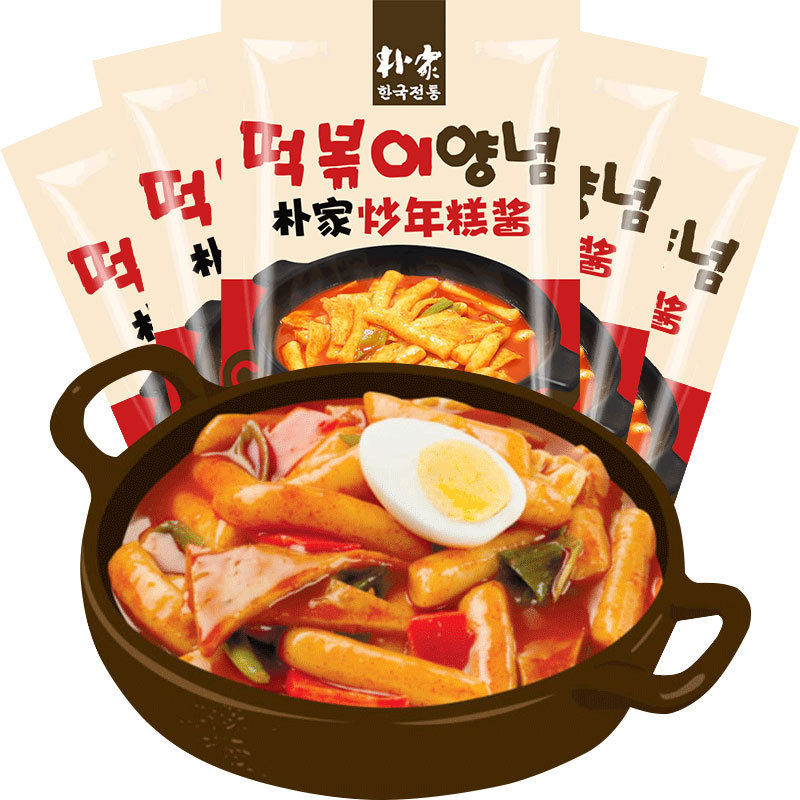 Pujia fried rice cake sauce 140g South Korea stone pot mixed rice sauce Korean hot sauce fried rice cake sweet hot sauce fried chicken dip sauce