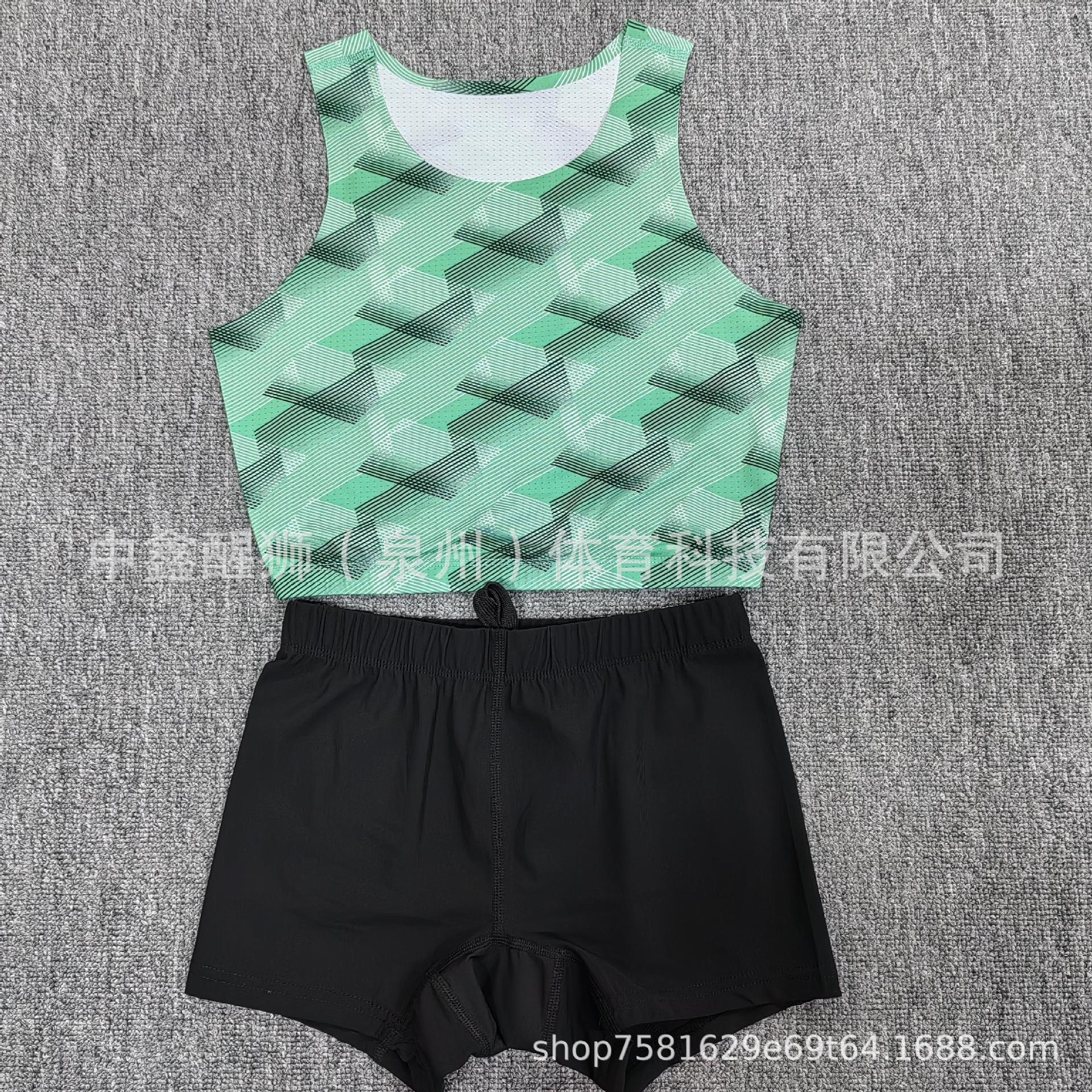 Средняя золотая футболка для легкой атлетики, тренировочная одежда, эластичный быстросохнущий жилет, разделенный костюм для эстафеты, бег, можно кастомизировать