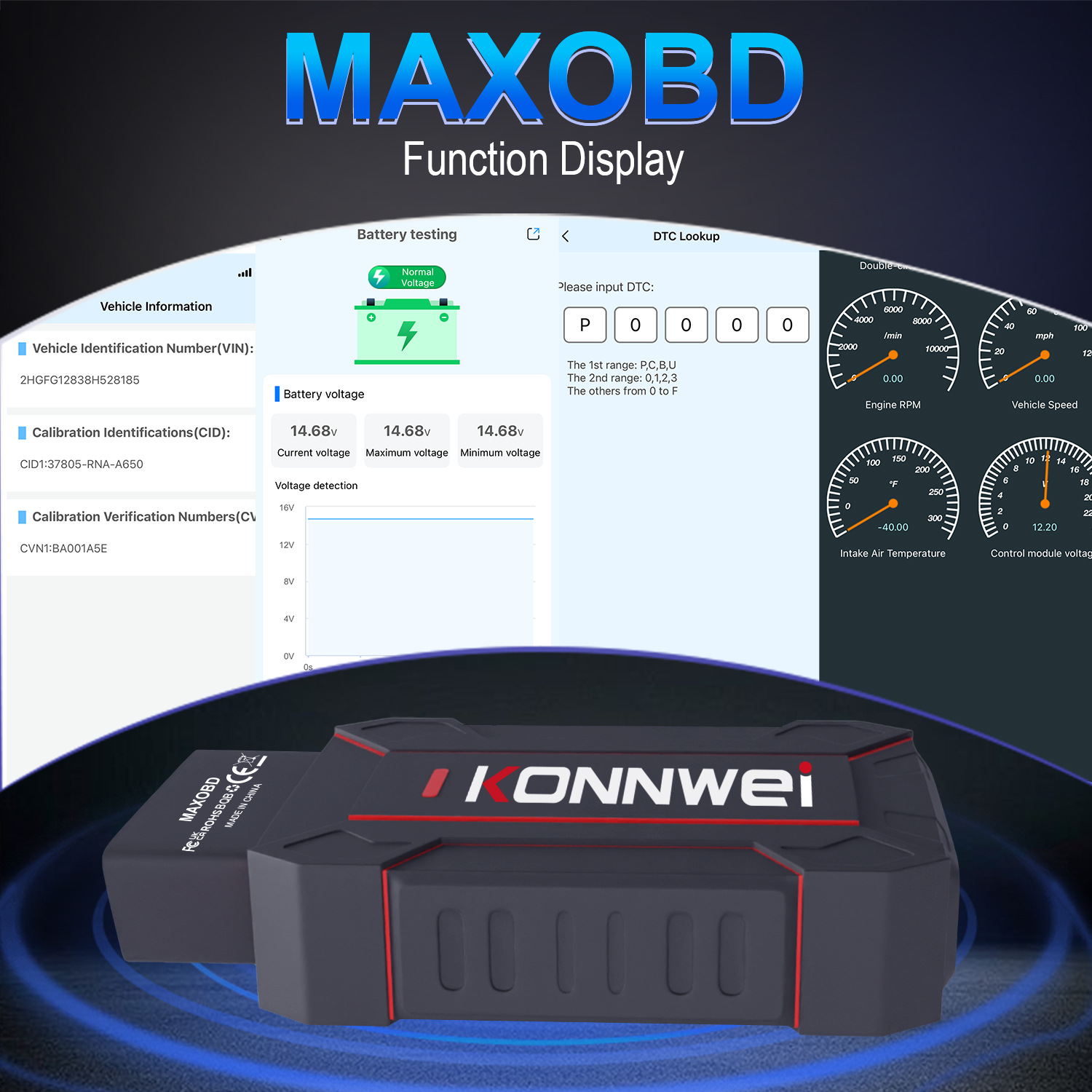 Cross-Border E-Commerce Hot Selling Maxobd Obd2 Scanner Car Diagnostic Code Reader