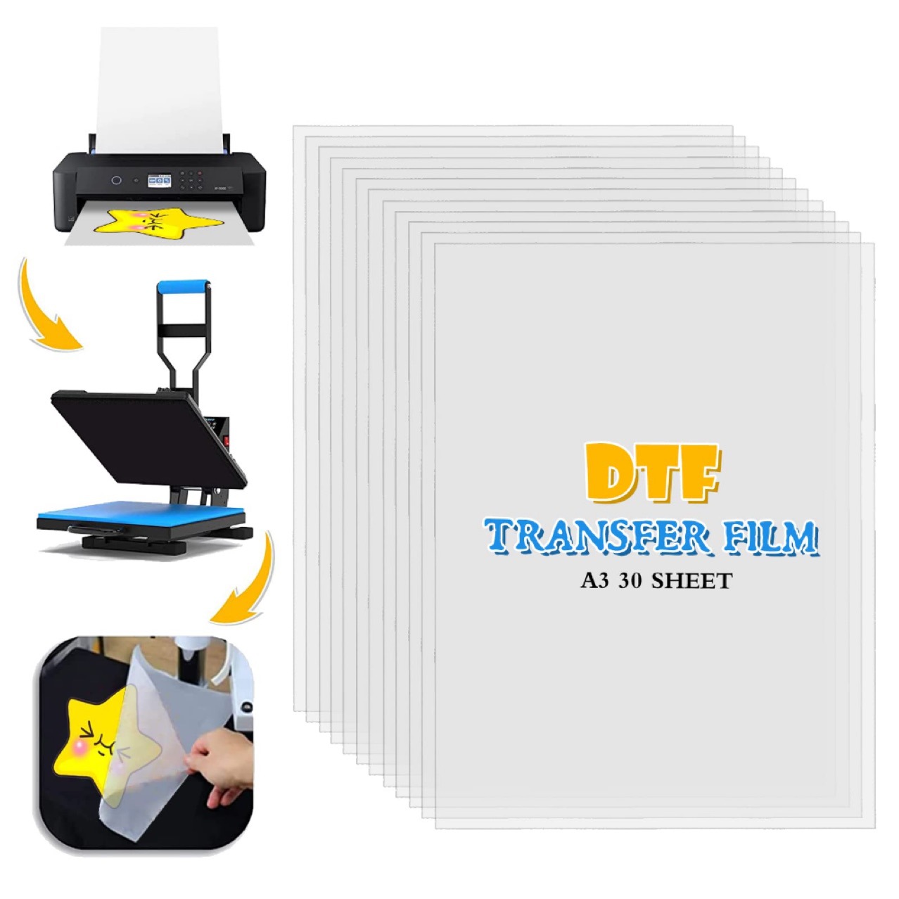 Transfer Printing Heat Transfer Stickers Custom Clothing Logo Heat Transfer Label Pattern Heat Printing Clothing Offset White Ink Printing Stickers for Girls