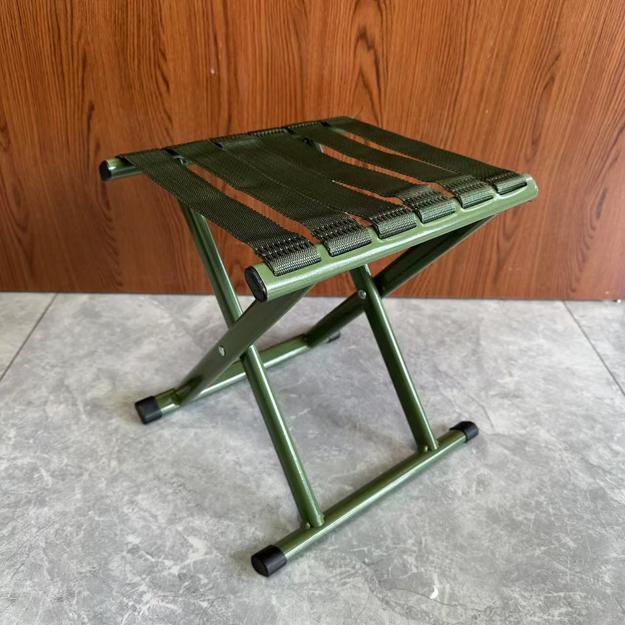 Flat tube 40# wear silk small Mazar stool portable folding seat outdoor sketching Mazar stool chair Mazar