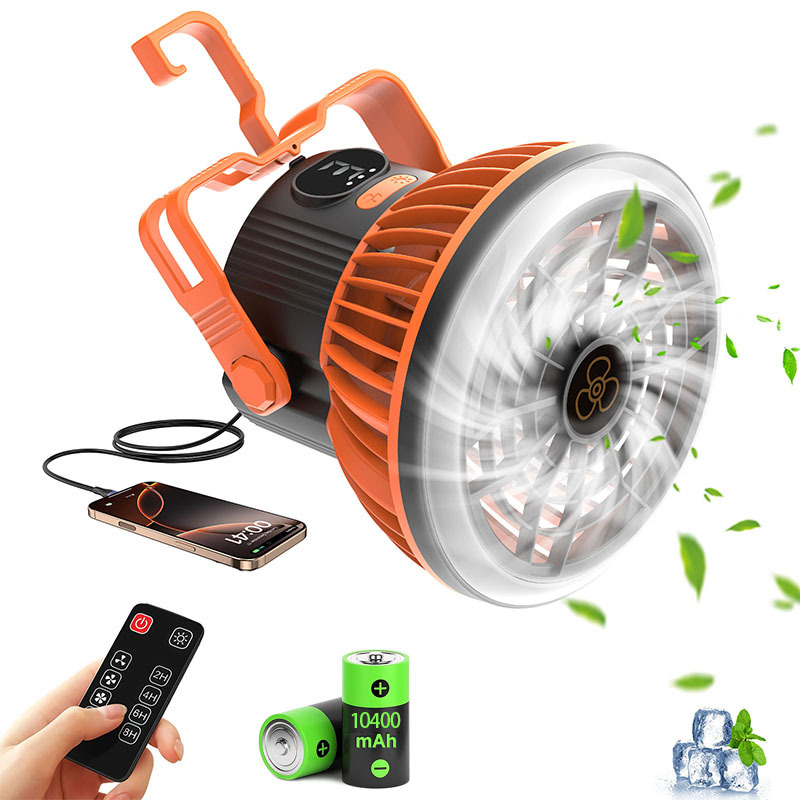 кемпинговый уличный вентилятор USB перезаряжаемый освещение цифровой дисплей для общежития потолочный вентилятор портативный