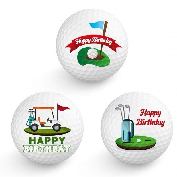 Customized Cross-Border Hot-Selling Golf Balls with Various Patterns, Text and Logo Combinations Can Be Printed with Two and Three Layers of Balls