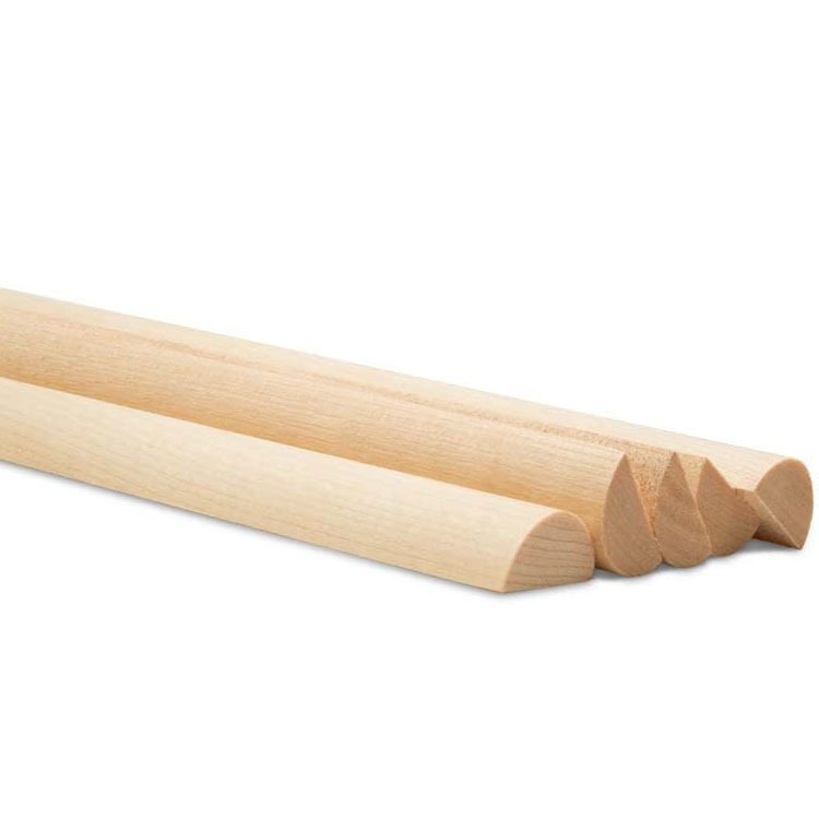 Индивидуальные декоративные деревянные полосы из массива дерева полукруглые