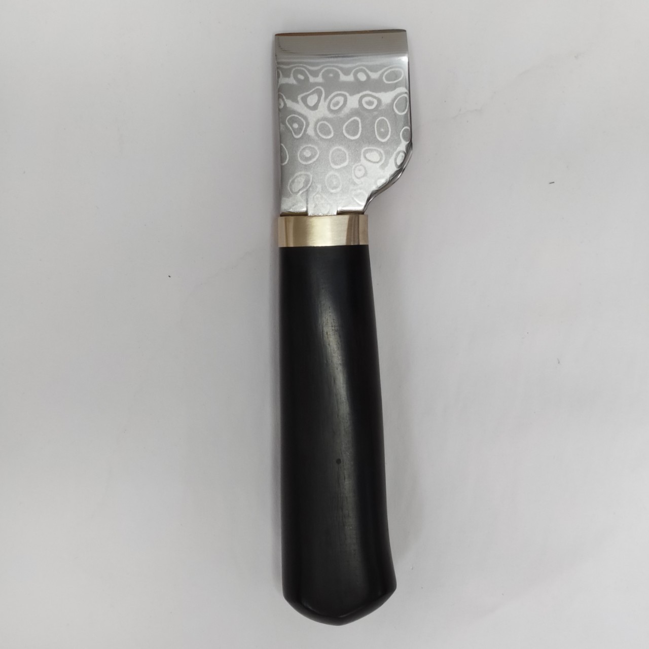 Нож для резки кожи из дамасской стали, ручной, с кожаной ручкой, прямые поставки от производителя, для художественной обрезки кожи