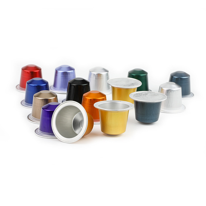 37mm multicolor aluminum foil coffee capsule Cup Nespresso coffee machine disposable capsule shell with sealing film