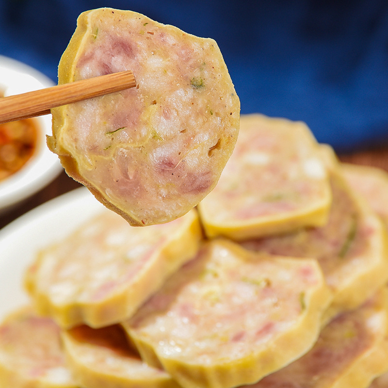 Maojia Skewers 450g Braised Meat Rolls, Fried Meat and Egg Rolls, Maojipo Xuzhou Specialty, Fengpei County Huashan Instant Food