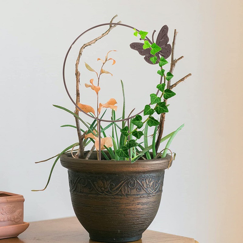 Plant Climbing Frame Potted Flower Arrange Stand Green Plant Climbing Vine Flower Stand Balcony Support Iron Frame Amazon
