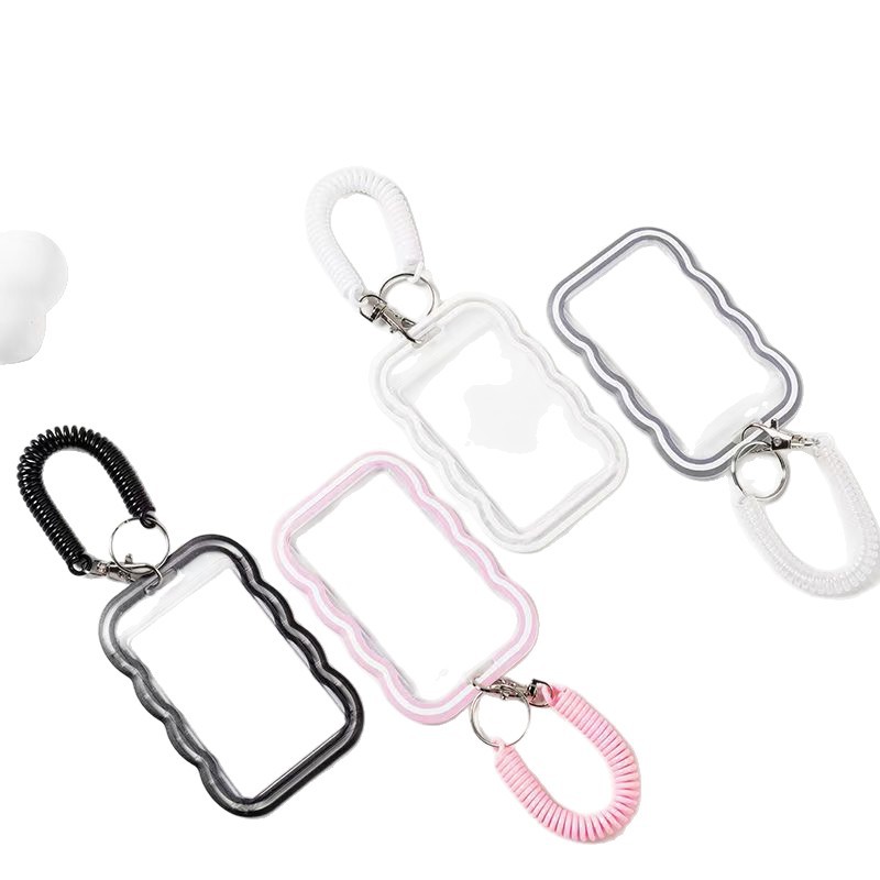 Wave Style Card Holder Wholesale Student Id Card Holder Soft Silicone Id Card Access Card Protective Cover Cute Cartoon Wave