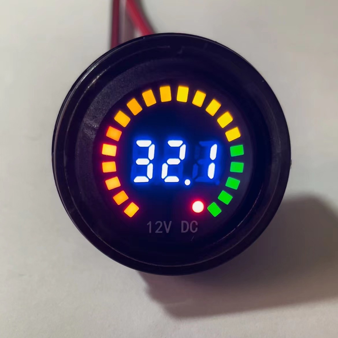 Automobile and Motorcycle Modified Voltmeter 12v Color Screen Voltmeter Car Instrument New Dc LED Digital Display Waterproof