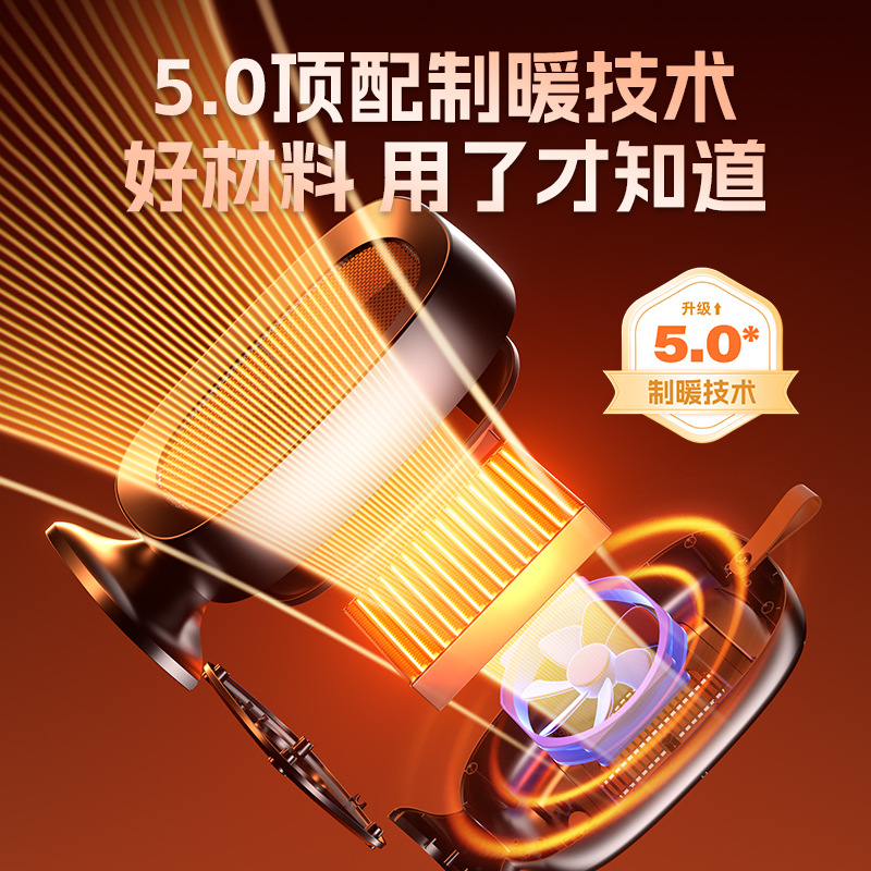 New air heater heater household vertical small living room dormitory fast heating heater PTC electric heater cross-border