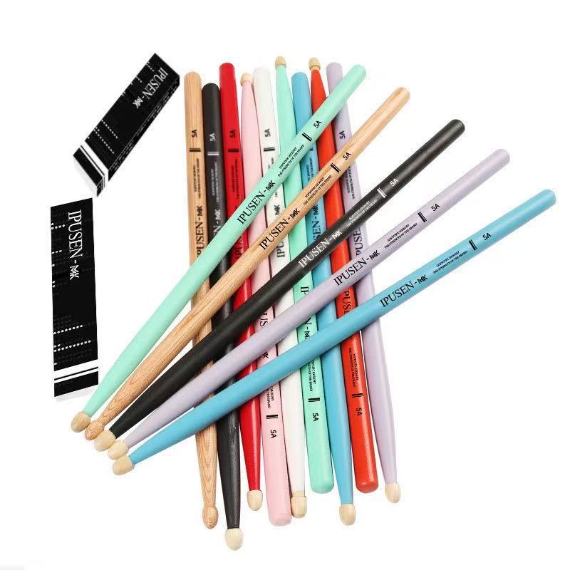 Mk Drum Drum Sticks Solid Wood Drumsticks 5A Jazz Drum Digital Drum Sticks Professional Kidsren's Practice 7A Can Be Engraved