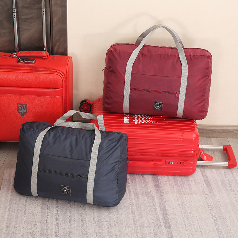 Portable Luggage Storage Bag, Foldable Clothes Storage Bag, Shopping Bag, Airplane Bag, Large Capacity Travel Bag, Maternity Bag