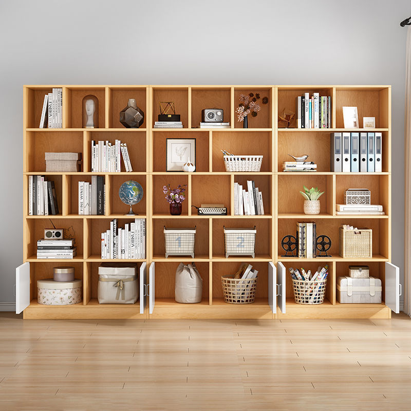 Simple Bookshelf Floor-To-Ceiling Wall-Mounted Living Room Storage Rack Plate Storage Rack Storage Cabinet Simple Modern Home Bookcase