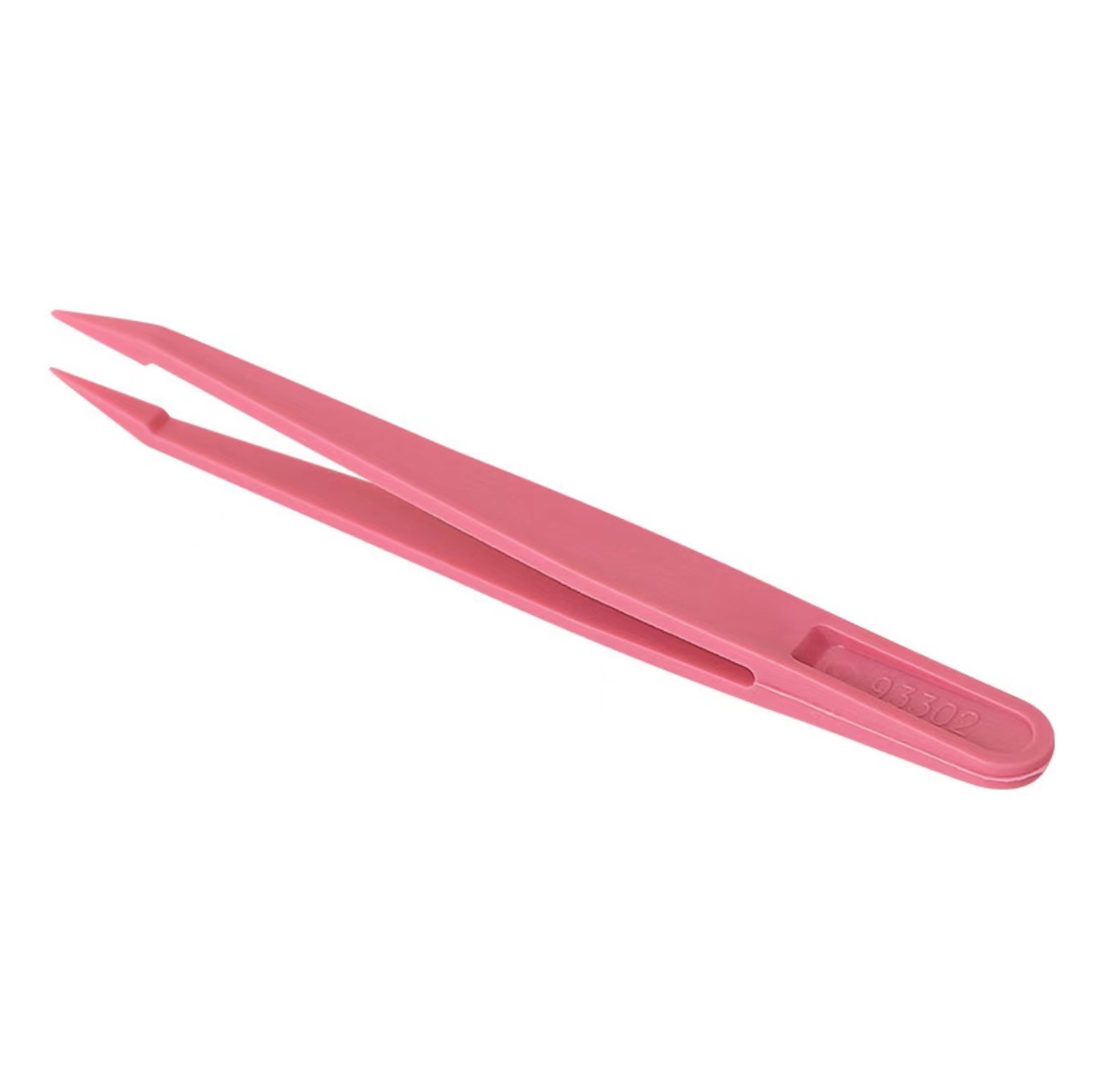 Pink Plastic Pointed Tweezers Handbook Student Special Clip DIY Manicure Clip Diamond Sticker Nie Zi Suitable for Kidsren