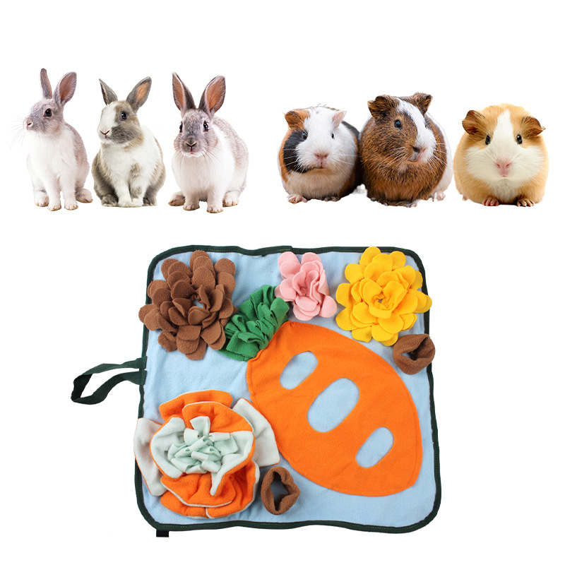 Small pet ease mood Chinchilla guinea pig foraging pet sniffing pad Amazon pet supplies rabbit nose hair pad