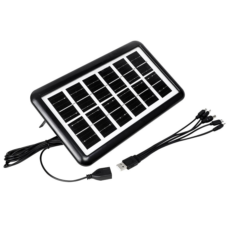 Cross-Border Solar Panel 6V Solar Photovoltaic Panel Mobile Phone Charger Polycrystalline Emergency Charging System