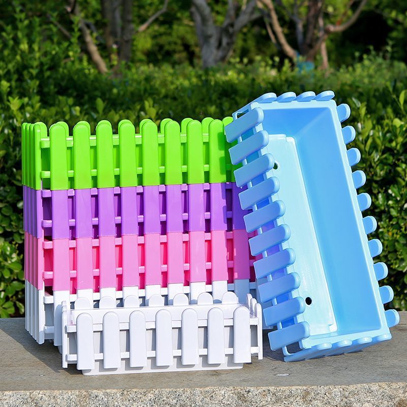 Fence Flower Pot Extra Large Rectangular Flower Trough Fence Seedling Vegetable Flower Box Flower Pool Guardrail Flower Arrangement Decoration Landscaping