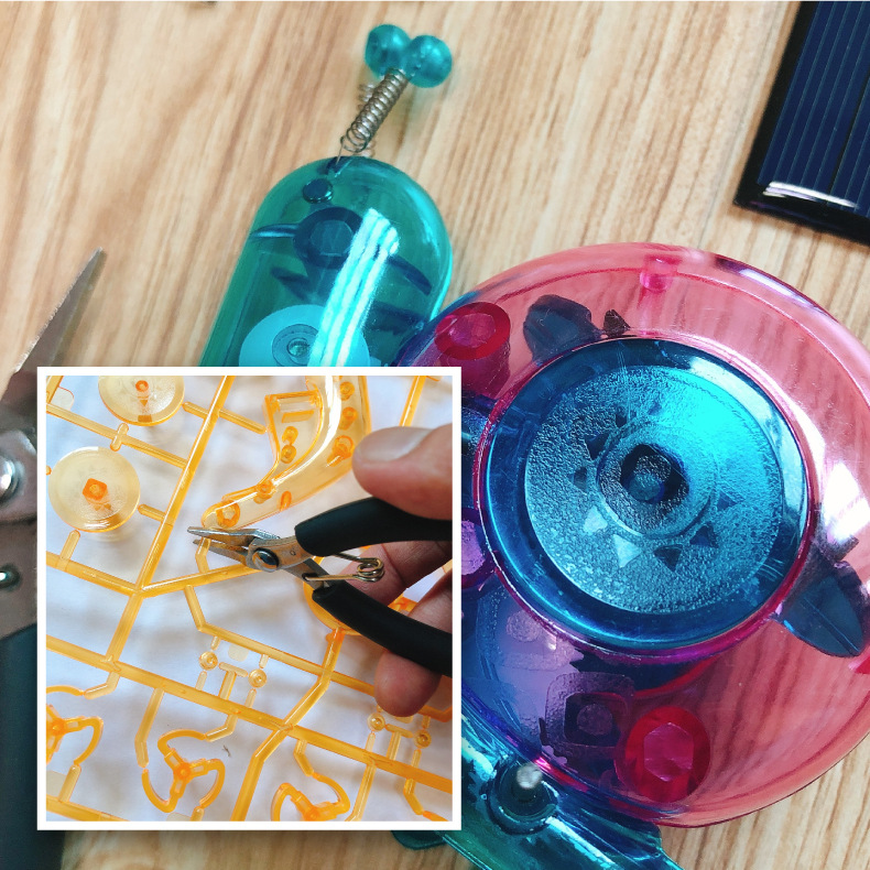 new solar toys gorilla snail DIY science and education toys children assembled car toys early education