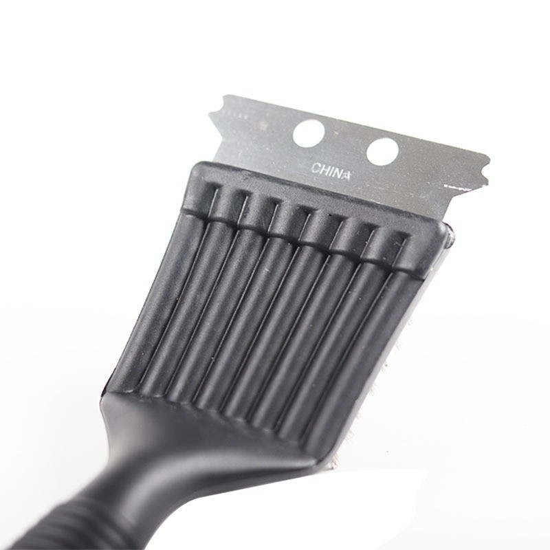 Zibo BBQ stainless steel wire brush barbecue grill tip brush barbecue tool cleaning brush stainless steel barbecue cleaning