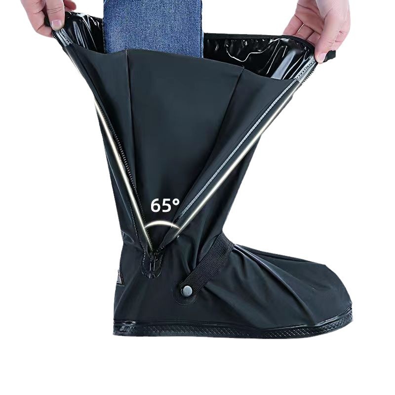 Rain-proof shoe cover high tube long waterproof shoe cover non-slip rain boots outdoor riding sand-proof men and women snow-proof rain boots cover