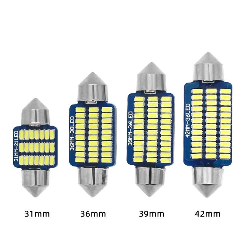 Double Tip Led Reading Light 39/42mm 3014 36Smd Car Roof Light Tail Box Light Car Compartment Light