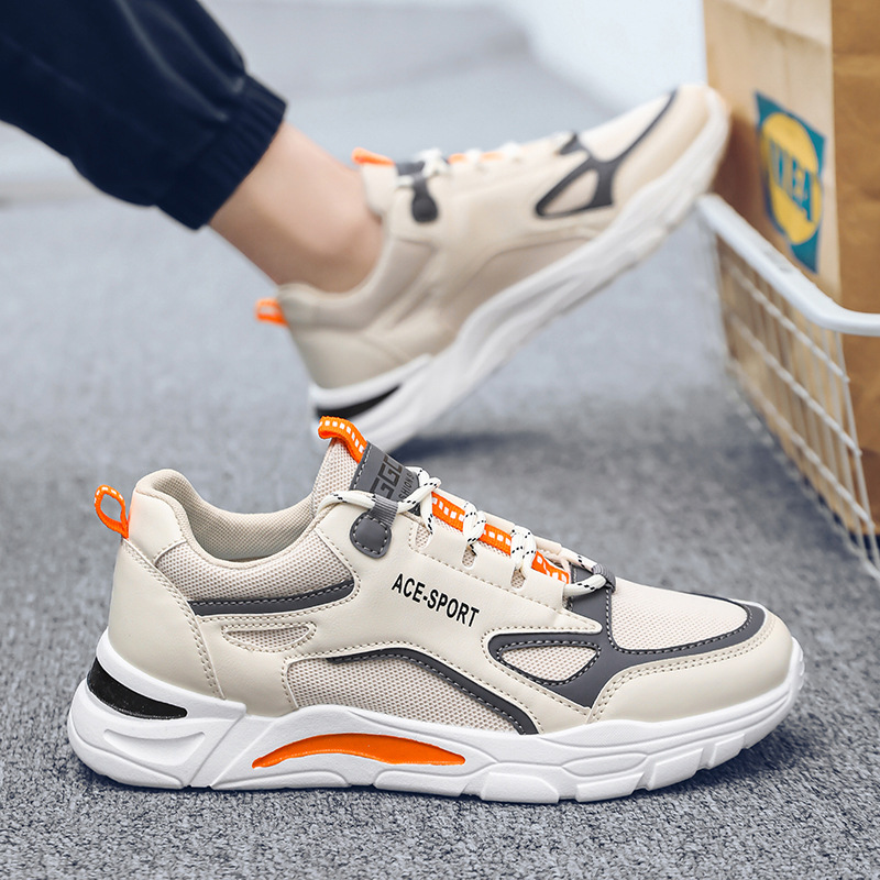 Кросс-бордерная оптовая продажа новых мужских кроссовок, модные спортивные обувь, дышащие универсальные повседневные сетчатые беговые кроссовки для мужчин