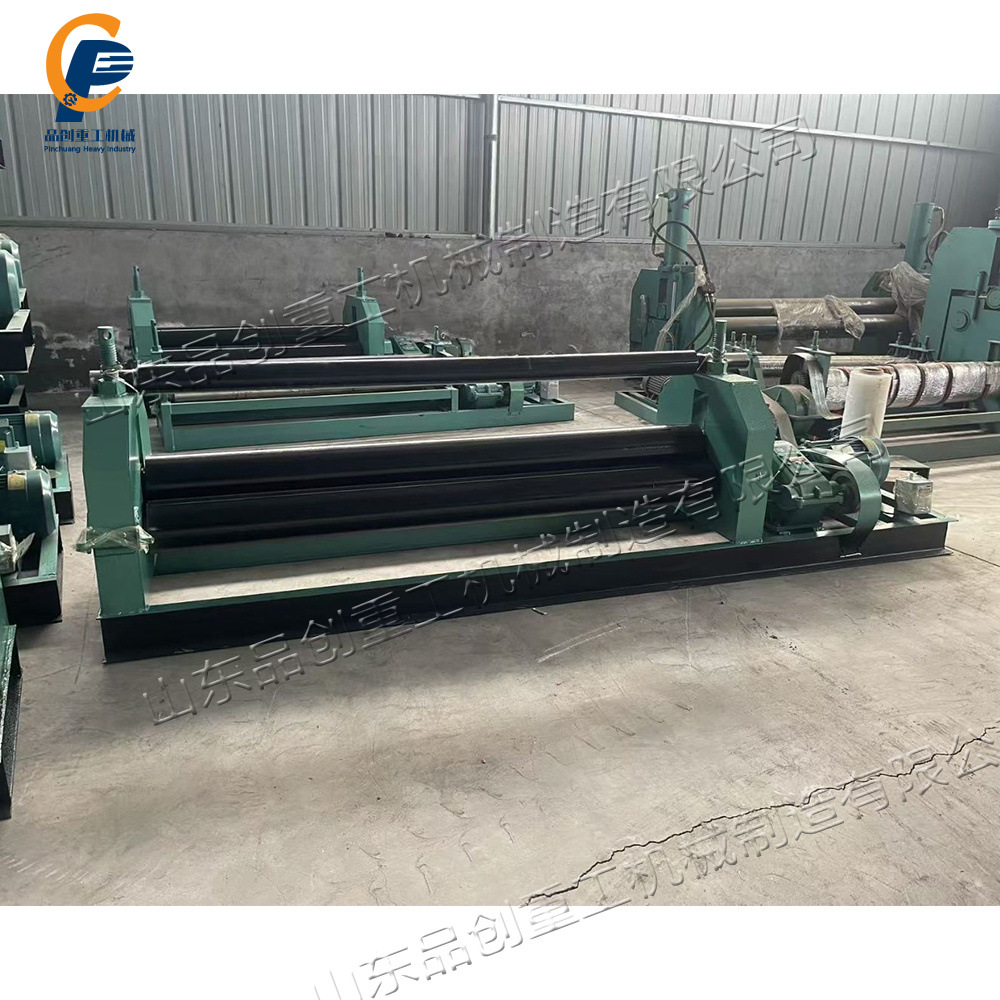 Mechanical Three-Roll Plate Rolling Machine Symmetrical Iron Plate and Aluminum Plate Rolling Machine Metal Plate Bending and Rolling Equipment