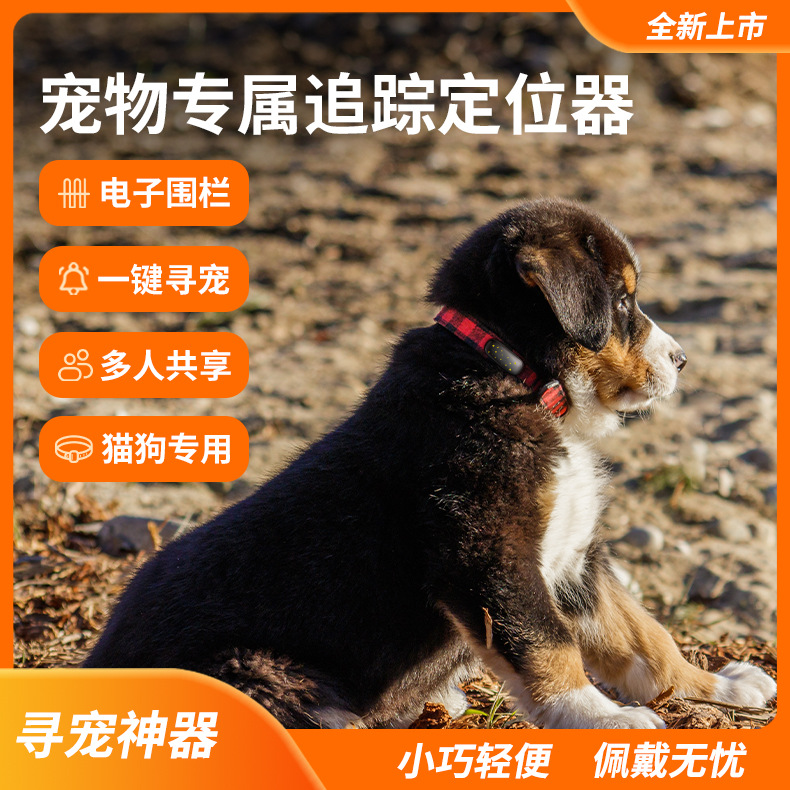 4G Pet Locator GPS Beidou Positioning Cat Dog Anti-lost Waterproof Collar Grazing Reservation Tracker
