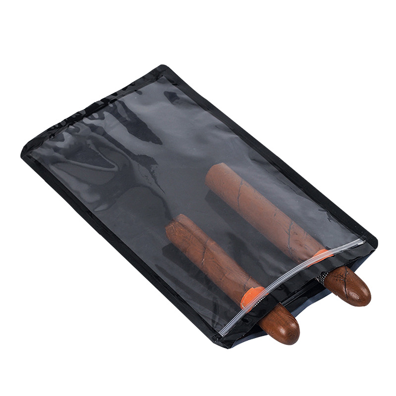 In-Stock Cigar Humidor Bag, Portable Sealed 5-Pack Capacity Cigar Storage Bag, Outdoor Cigar Sealing Bag