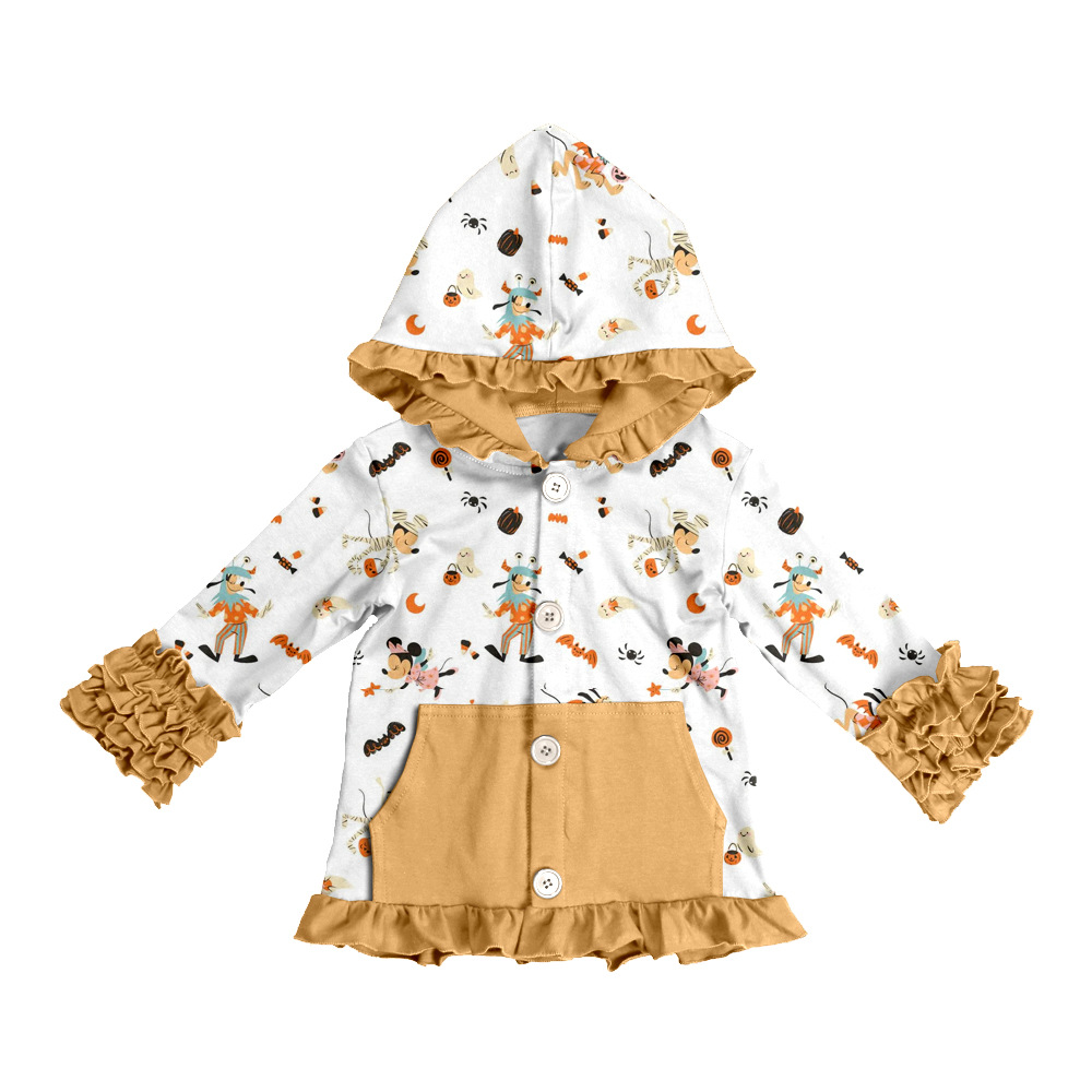 Высококачественная экспортная одежда для детей, печатная, милые креативные осенние худи