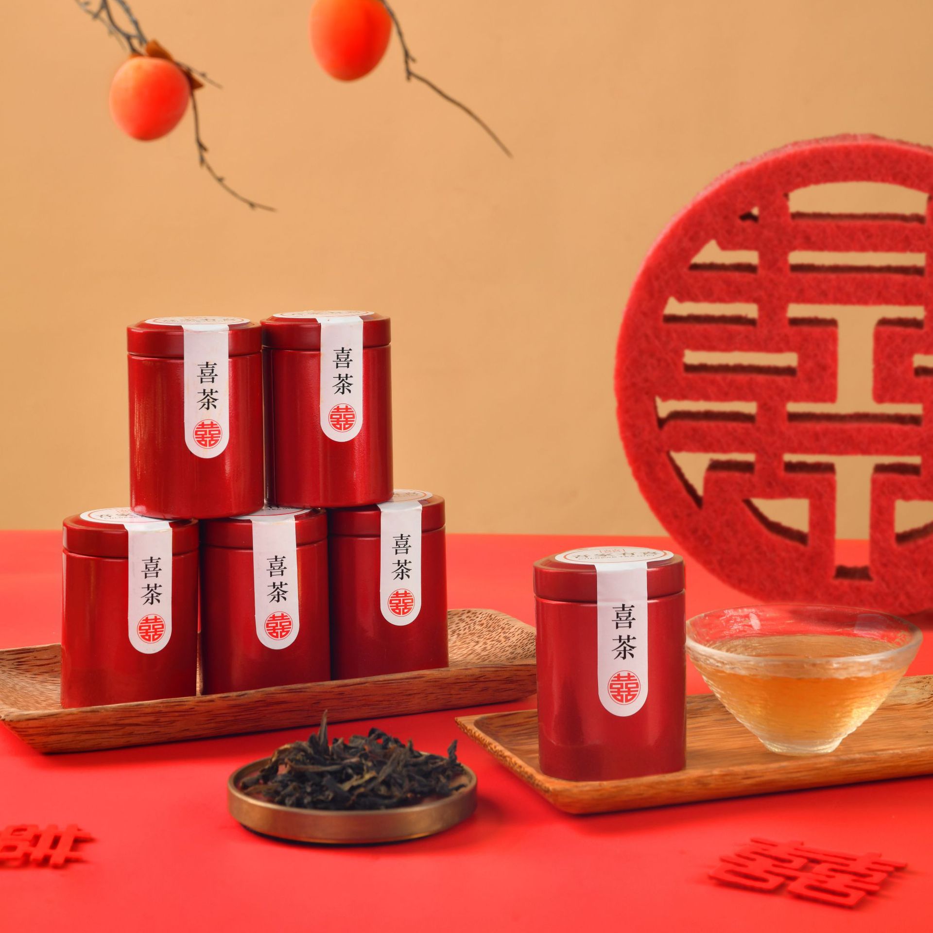 Chinese Wedding Tea Small Pot Tea Wedding Return Gift Souvenir Female Bridesmaid High-end Tea Inner Single Product Small Gift