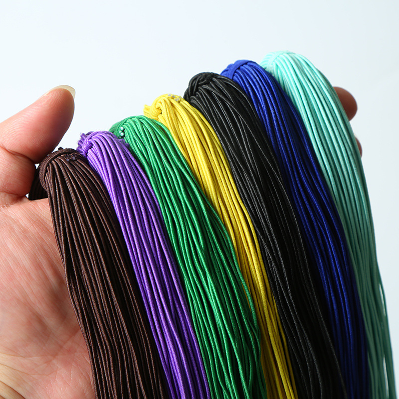 0.8-3mm text play color elastic rope hand string string bead round elastic rope Buddha bead thread bead rubber rope