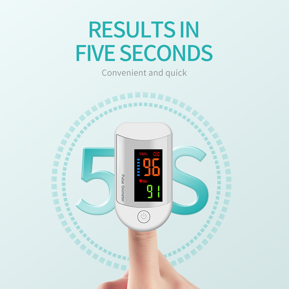 P08Lk89 English Cross-Border Oximeter Blood Oxygen Meter Medical Heart Rate and Blood Oxygen Dual Measurement Tft Color Screen for Children