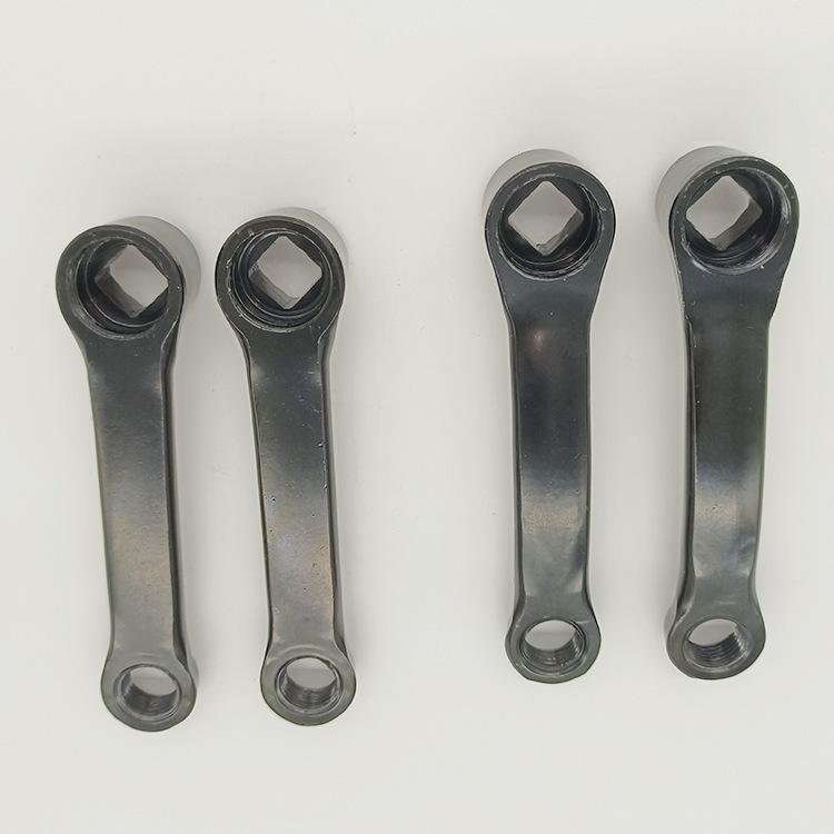 Electric bicycle crank 102mm curved black battery car scooter pedal crank pedal connecting rod