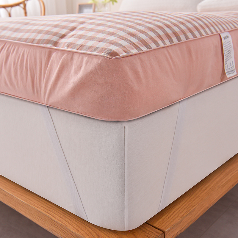 Cross-border Yarn-dyed Three-dimensional Feather Velvet Mattress New Plaid Mattress Household Tatami Upholstery Student Dormitory Mattress