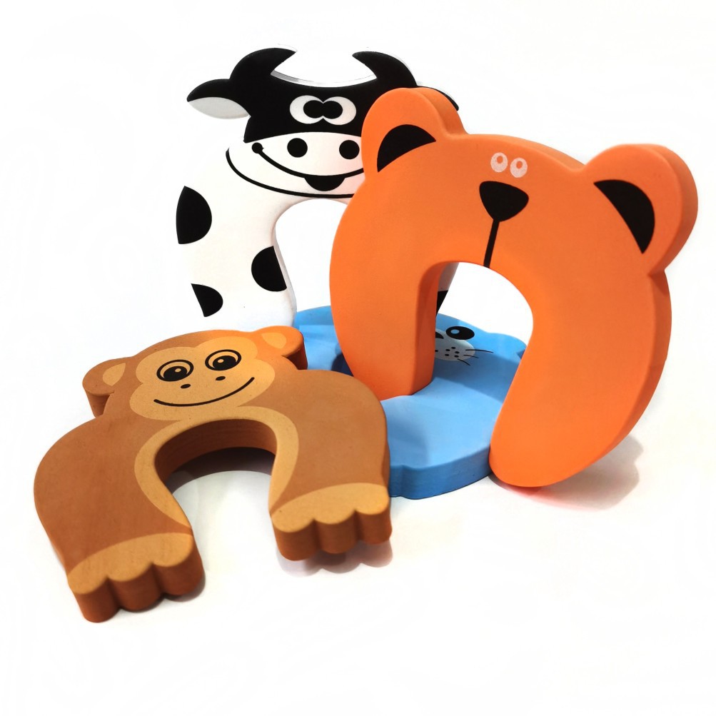 Children's safety animal cartoon door anti-collision anti-pinch door crack protector door card baby anti-pinch hand door card EVA