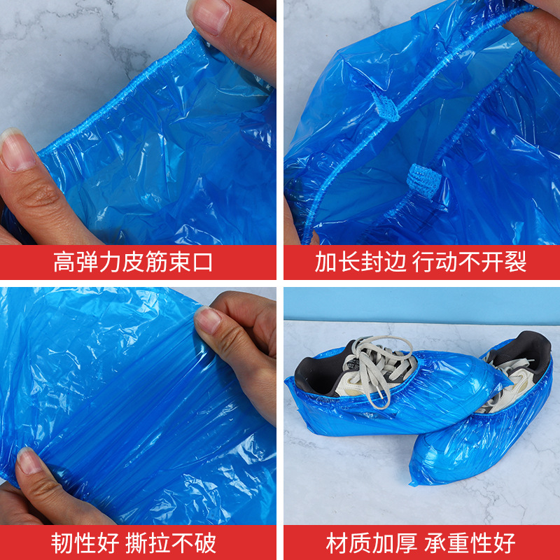 Disposable Shoe Covers, Extra Large and Thick, 360g, High-Pressure Resistant, Wear-Resistant, Waterproof, Dustproof, 100 Pieces, Indoor Foot Covers Wholesale