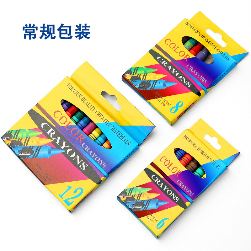 Crayon 6 color 8 color 12 color 24 color 36 color boxed graffiti oil painting stick color painting children's art supplies bulk
