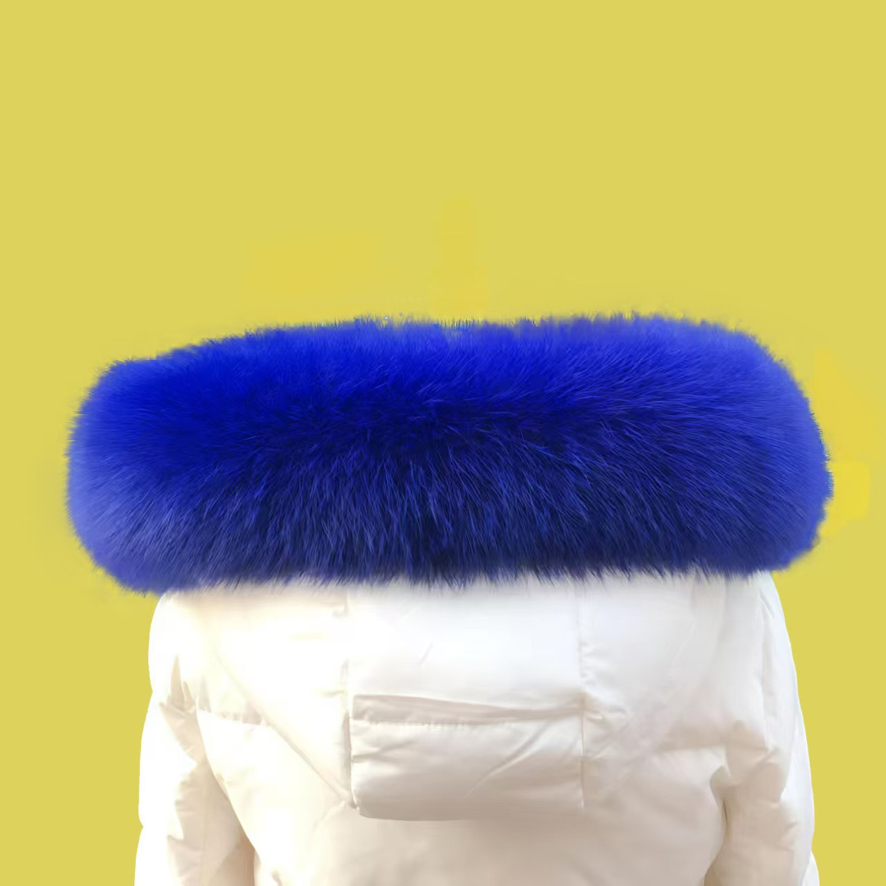 Fur Collar Fox Real Fur Manufacturer Wholesale Custom Clothing Parka down Jacket Universal Hood Collar Hood Strip Accessories