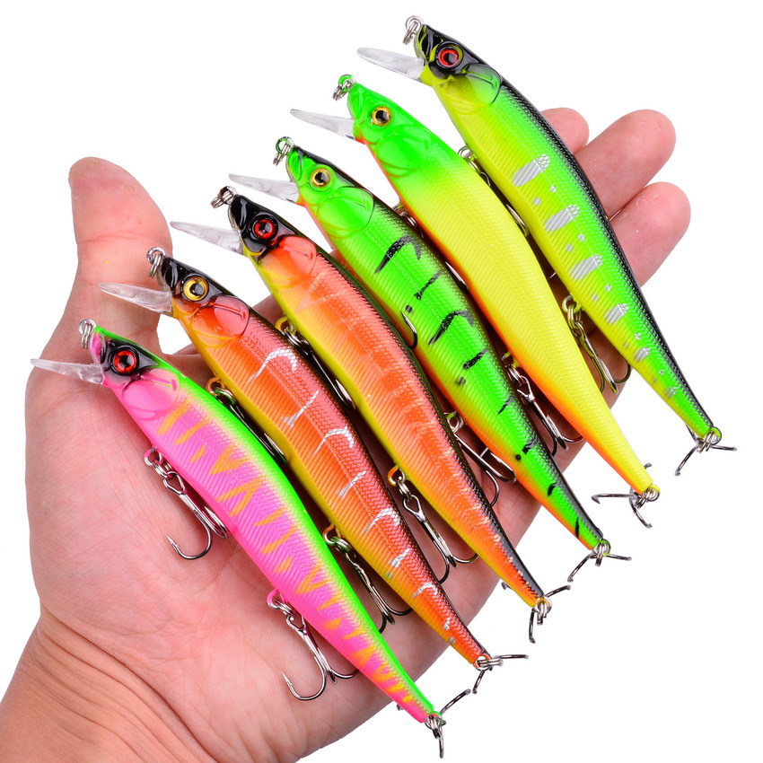 13.7g Bionic Remote Plastic Fishing Bait Sea Fishing Luya Bait Sound Bead Mino Fake Bait Mino Luya Bait Wild Fishing Set