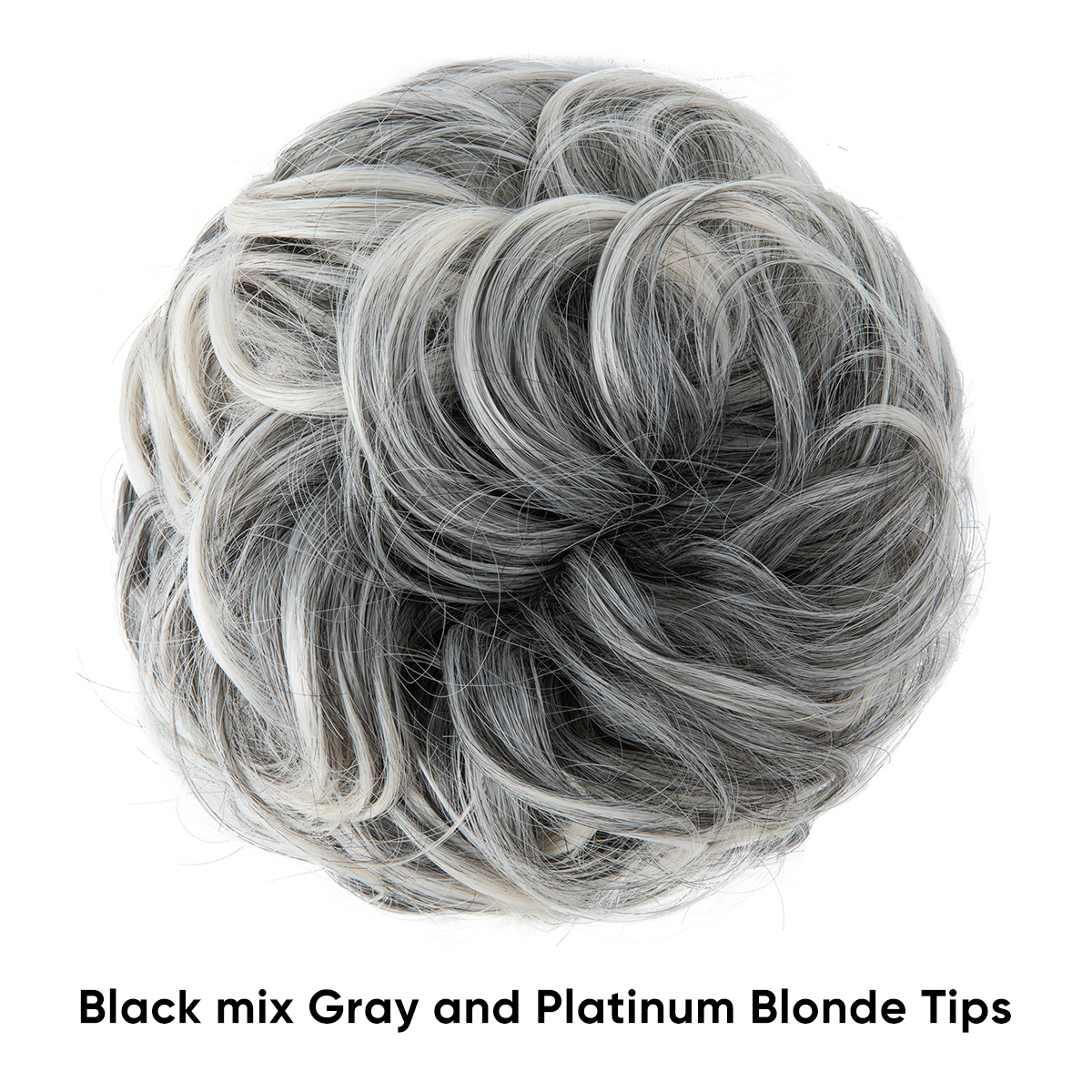 Foreign Trade Amazon European and American Style Wig for Women, Bun Hairstyle, Synthetic Fiber Invisible Ponytail, Fluffy Natural Long Hair Ring