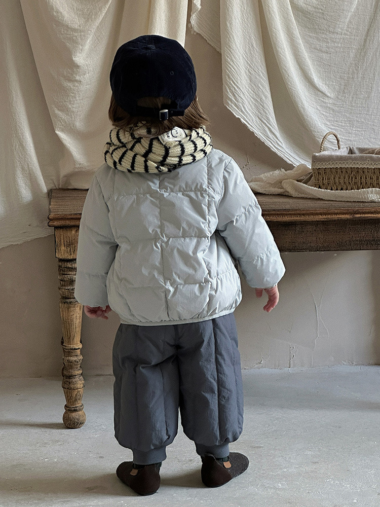 Baby down Jacket Autumn and Winter New Style Lightweight 90 White Duck down Coat for Boys and Kidsren Warm Outerwear Class a