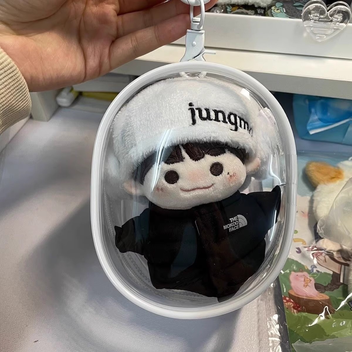 Baby Bag 20cm Cotton Doll Outing Bag 15Pvc Tote Bag Pendant Protective Cover Mini Bag Storage