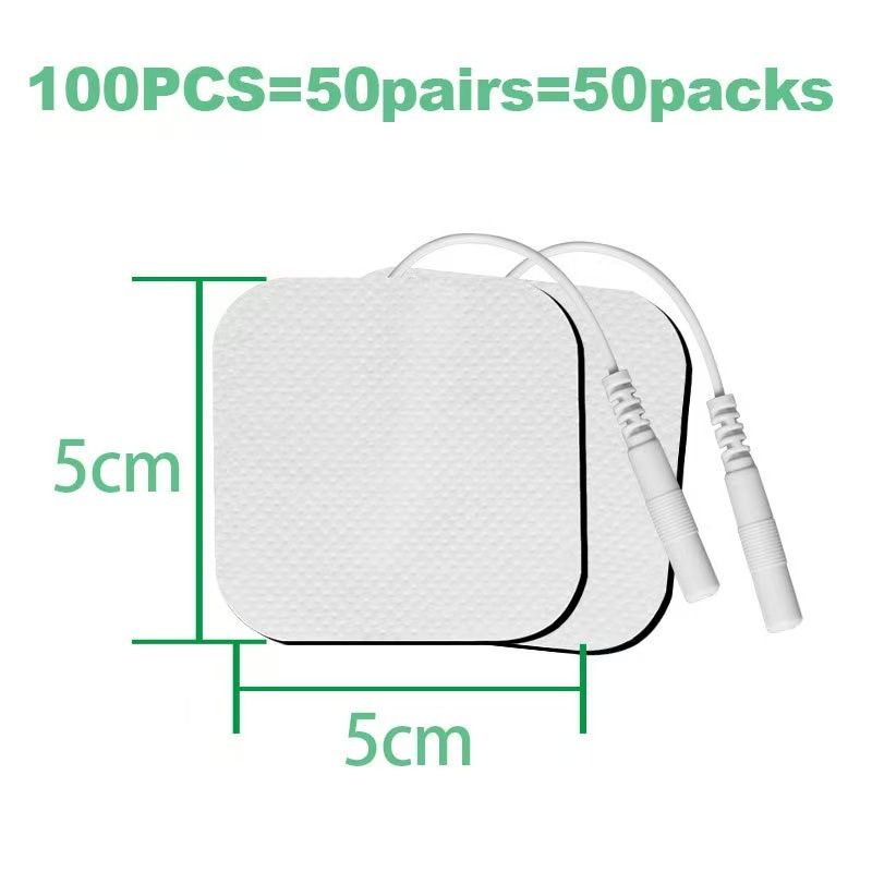Factory Direct Supply Electrode 2.0 Silicone 5*5mm Massage Patch Medium and Low Frequency Rehabilitation Physiotherapy Accessories Electrode Patch