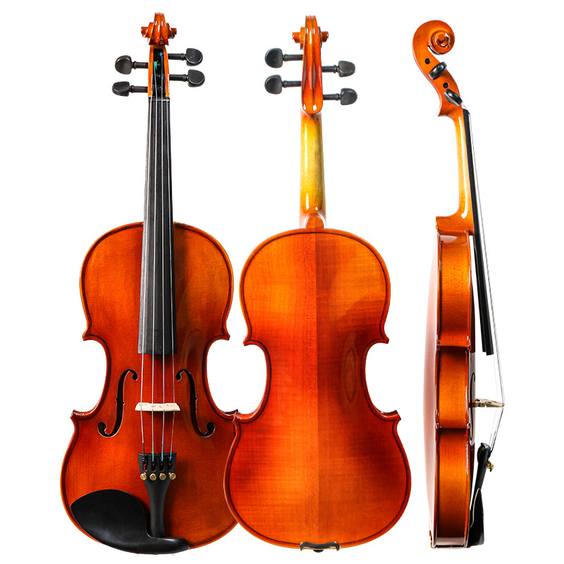 European and American Style Violin, All Solid Wood, for Beginners, Children, Entry-Level, Professional-Grade, Handmade, Performance-Grade