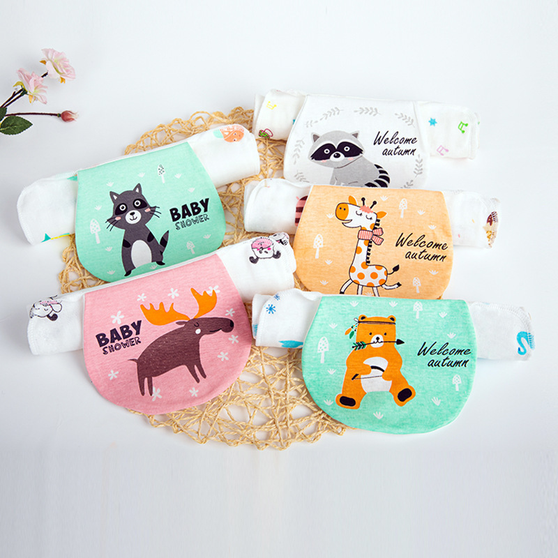 2025 Новый детский чистый хлопковый марлевый четырехслойный мягкий подгузник слинг мультяшное впитывающее полотенце для детей